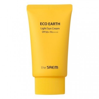 The Saem Eco Earth Light Sun Cream SPF 50+ PA++++ - Крем легкий солнцезащитный